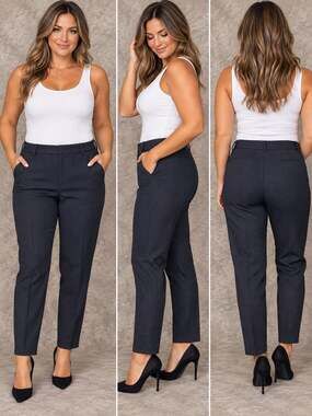 Liverpool Los Angeles Kelsey Trouser Blue Textured Ponte